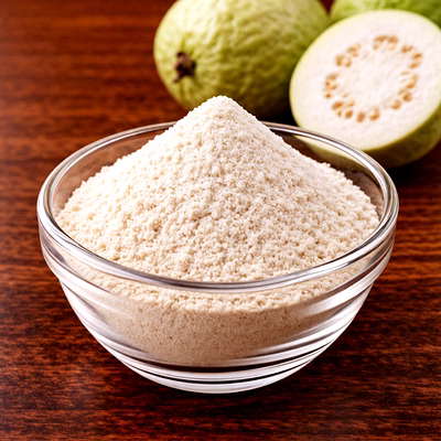 nutrajun premium freeze dried white guava powder – natural dried fruit powder