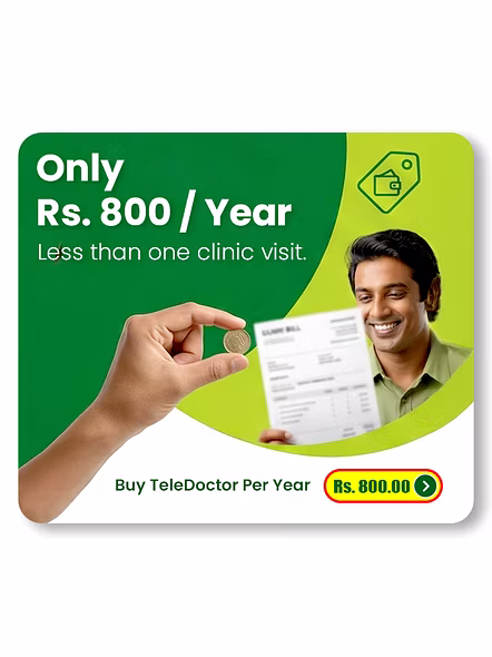 BIMA Doctor Annual TeleDoctor Pass - Unlimited 24/7 Doctor Access – Only Rs. 800 / Year-003
