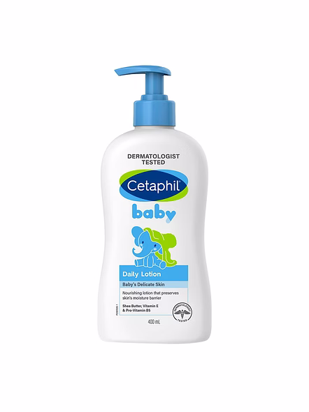 Cetaphil Baby Daily Lotion 400ml – Shea Butter &amp; Vitamin B5 Hydrating Lotion-SK0033