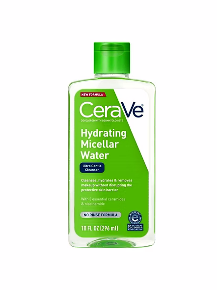 CeraVe Hydrating Micellar Water 296ml – Gentle Cleanser &amp; Makeup Remover-SK0064