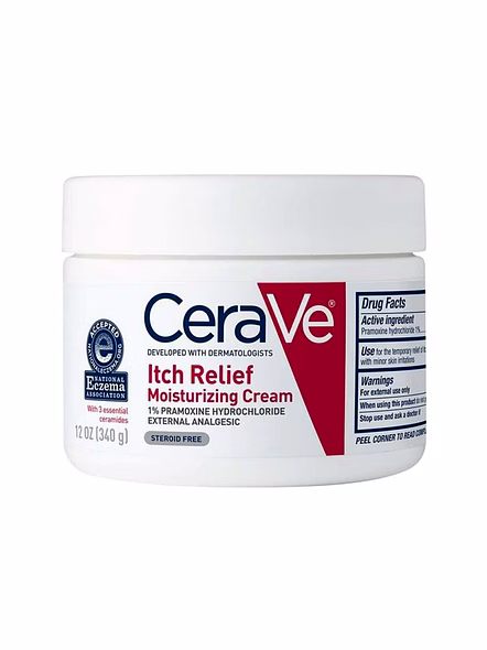 CeraVe Itch Relief Moisturizing Cream 340g – Intensive Care for Dry Itchy Skin-SK0068