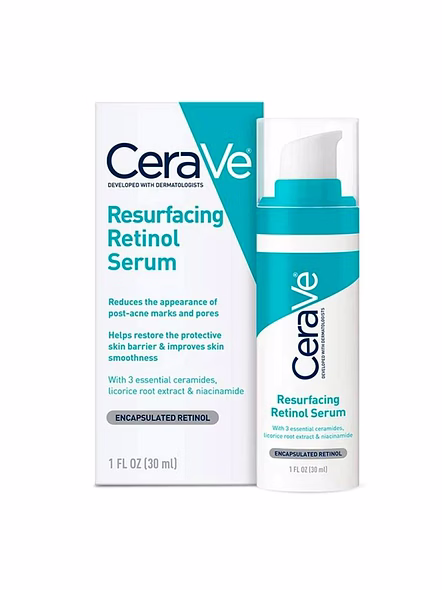 CeraVe Resurfacing Retinol Serum 30ml – Skin Texture &amp; Post-Acne Care Serum-SK0079