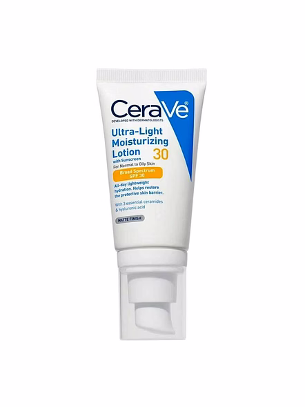 CeraVe Ultra-Light Moisturising Lotion SPF 30 50ml – Lightweight Daily Face Sunscreen-SK0081