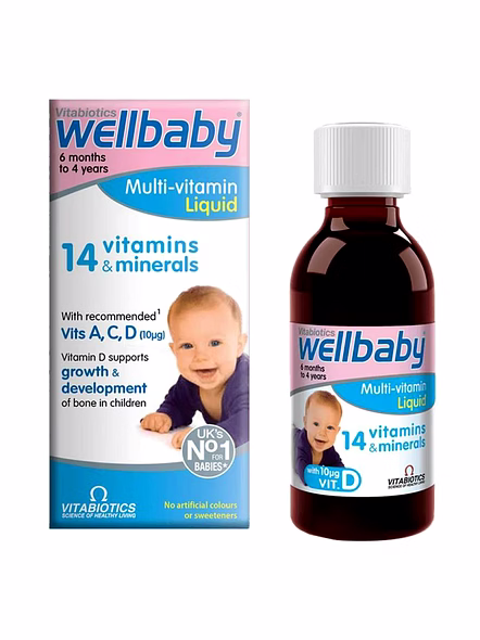 Vitabiotics Wellbaby Multi-Vitamin Liquid 150ml – Infant Nutritional Support Supplement-SK0082