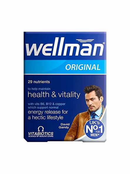 Vitabiotics Wellman Original 30 Tablets – Men's Daily Multivitamin Support