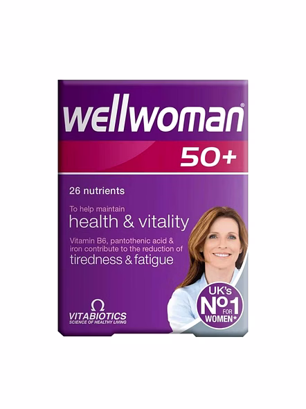 Vitabiotics Wellwoman 50+ 30 Tablets – Women's Nutritional Support Over 50