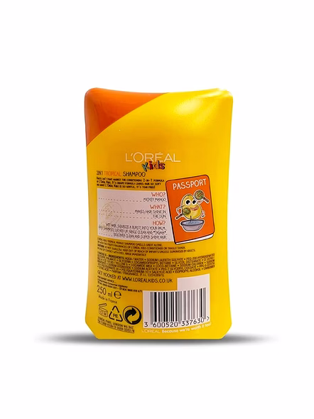 L'Oreal Kids Extra Gentle 2-In-1 Tropical Mango Shampoo, 250 ml-2