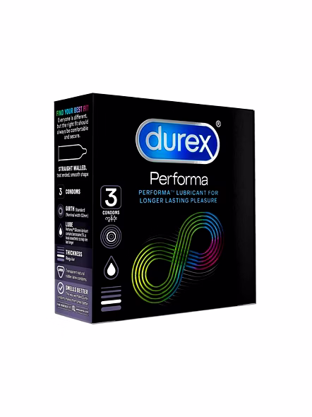 Durex Performa Condoms with Climax-Delay Lubricant – Extended Performance Care-SK0113