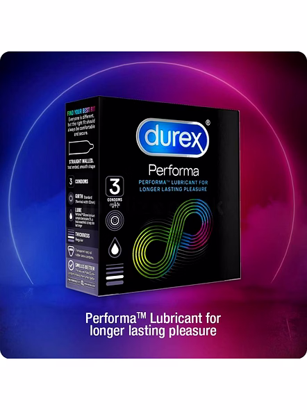 Durex Performa Condoms with Climax-Delay Lubricant – Extended Performance Care-1