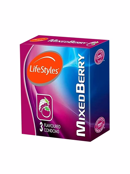 LifeStyles Mixed Berry Flavoured Condoms for a Fruity &amp; Fun Time – Flavoured Protection-SK0118