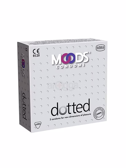 Moods Dotted Condoms for Extra Stimulation &amp; Enhanced Sensation – Textured Protection-SK0122