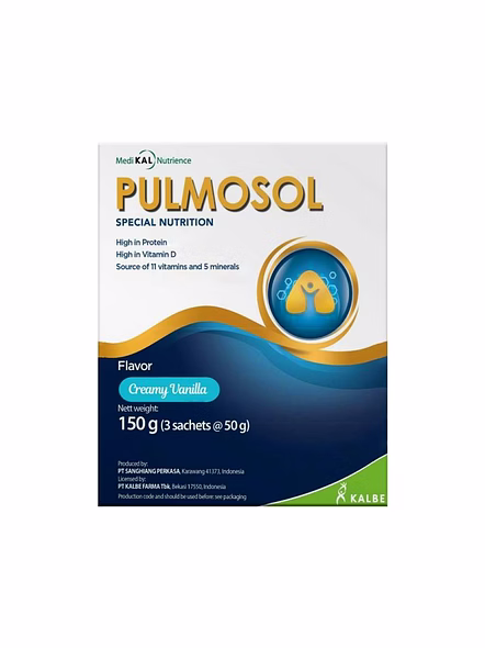 Pulmosol Vanilla Nutritional Supplement for Pulmonary Care (150g)-SK0135