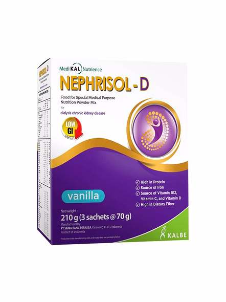 Nephrisol-D Vanilla Formula for Individuals on Dialysis (210g)-1