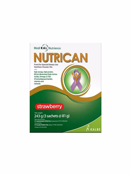 Nutrican Strawberry Flavoured Supplement for Cancer Care Nutrition (243g)-SK0140