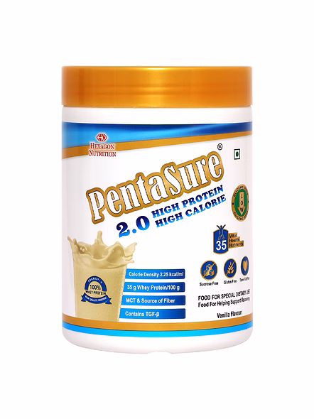 Pentasure 2.0 High Protein High Calorie Supplement for Weight Gain (400g) – Energy Nutrition Support