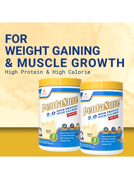Pentasure 2.0 High Protein High Calorie Supplement for Weight Gain (400g) – Energy Nutrition Support-2