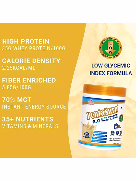 Pentasure 2.0 High Protein High Calorie Supplement for Weight Gain (400g) – Energy Nutrition Support-3