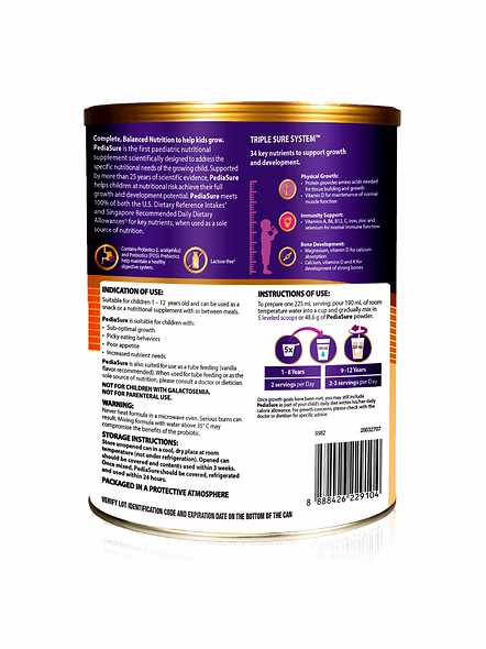 Abbott PediaSure Complete Balanced Nutrition for Kids’ Growth (400g Tin)-1