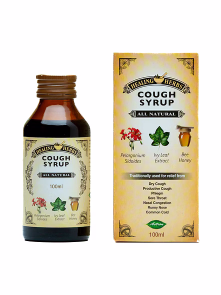 Healing Herbs All Natural Cough Syrup for Soothing Relief (100ml)-3