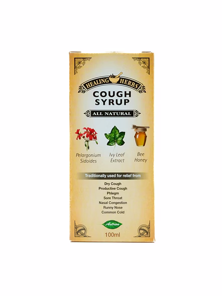 Healing Herbs All Natural Cough Syrup for Soothing Relief (100ml)-SK0189