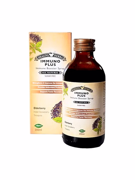 Immuno Plus Immune Booster Syrup with Natural Herbs &amp; Vitamin C (200ml)-1