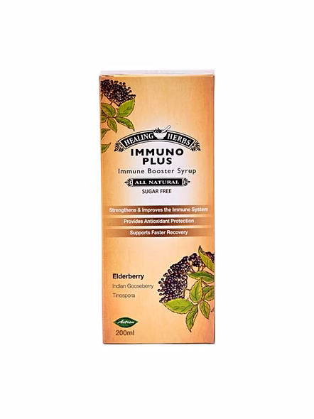 Immuno Plus Immune Booster Syrup with Natural Herbs &amp; Vitamin C (200ml)-SK0190
