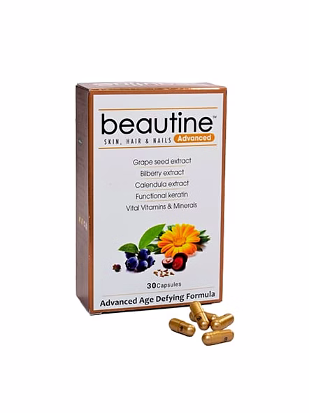 Beautine Advanced Supplement for Healthy Hair, Skin &amp; Nails (30 Capsules)-1