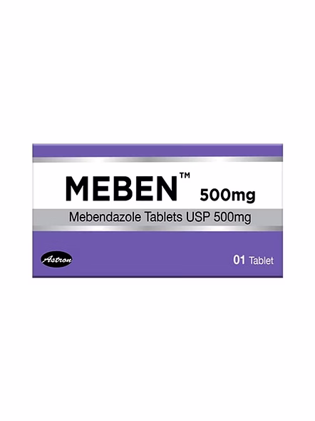 Meben 500mg Single-Dose Tablet for Worm Infections (1 Tablet)-SK0197