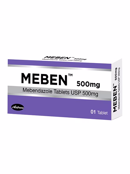 Meben 500mg Single-Dose Tablet for Worm Infections (1 Tablet)-1