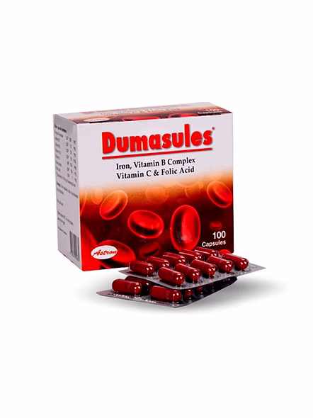 Dumasules Capsules with Iron, B-Complex &amp; Vitamin C for Healthy Blood (10 Capsules)-1