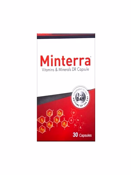 Minterra Vitamins &amp; Minerals DR Capsules for All-Round Vitality (30 Capsules)-SK0202