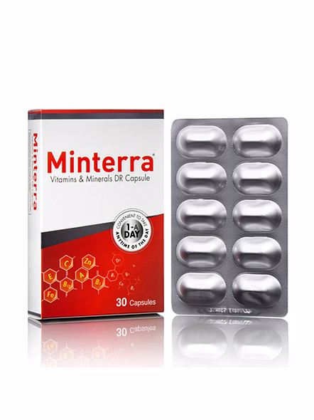 Minterra Vitamins &amp; Minerals DR Capsules for All-Round Vitality (30 Capsules)-1