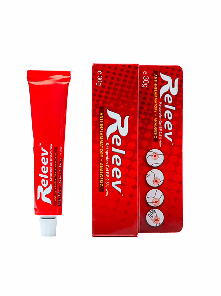 Releev Ketoprofen Gel for Targeted Relief from Muscle &amp; Joint Pain (30g)-1