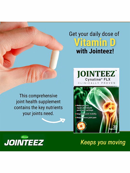Jointeez with Cynatine FLX for Advanced Joint Health &amp; Mobility (30 Capsules)-2