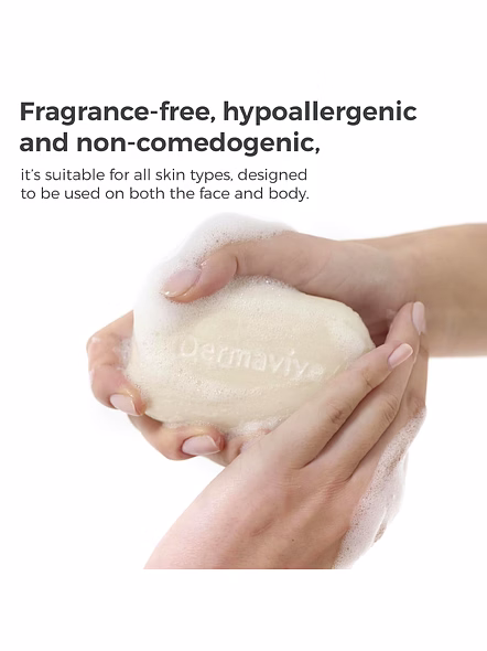 Dermavive Oily Skin Cleansing Bar for a Fresh, Matte Finish (120g)-3
