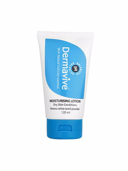 Dermavive Moisturising Lotion with Colloidal Oatmeal for Daily Hydration (120ml)-SK0215
