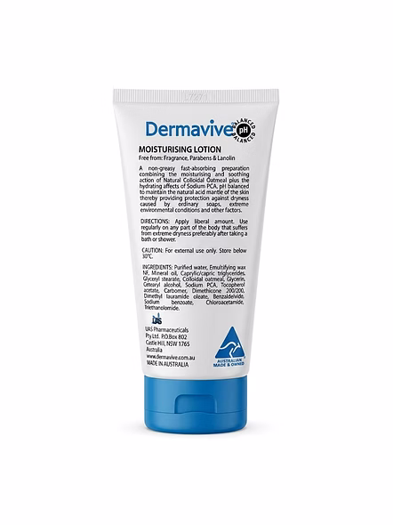 Dermavive Moisturising Lotion with Colloidal Oatmeal for Daily Hydration (120ml)-1