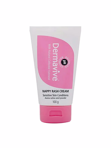 Dermavive Nappy Rash Cream with Zinc Oxide &amp; Colloidal Oatmeal (100g)-SK0216