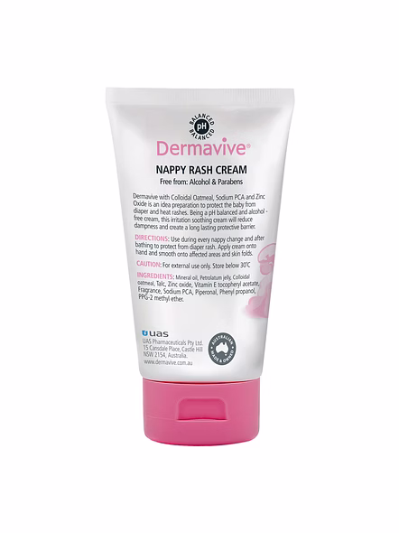 Dermavive Nappy Rash Cream with Zinc Oxide &amp; Colloidal Oatmeal (100g)-1