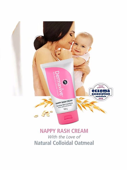 Dermavive Nappy Rash Cream with Zinc Oxide &amp; Colloidal Oatmeal (100g)-2