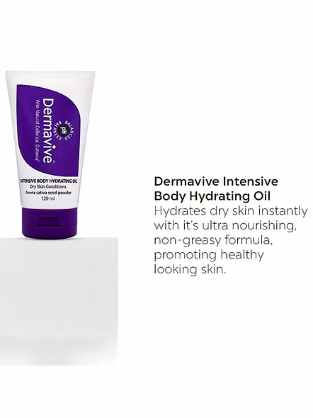 Dermavive Intensive Body Hydrating Oil with Colloidal Oatmeal (120ml)-3