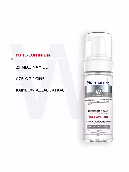 Pharmaceris PURE-LUMINIUM Cleansing Foam 150ml – Face &amp; Eye Cleanser-1