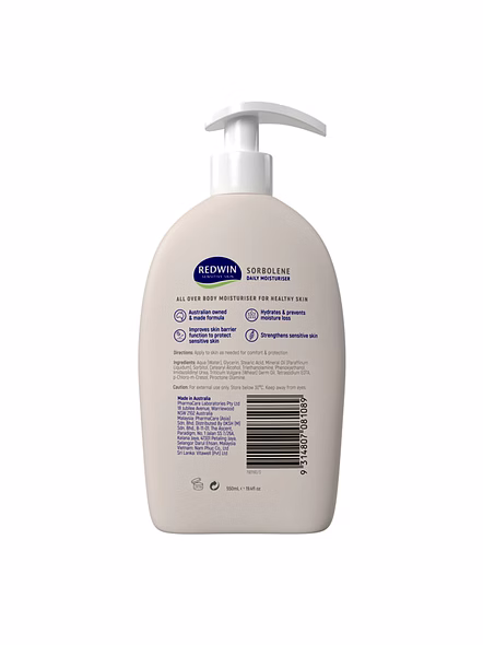 Redwin Sorbolene Moisturiser with Vitamin E 550ml – Intensive Skin Hydration