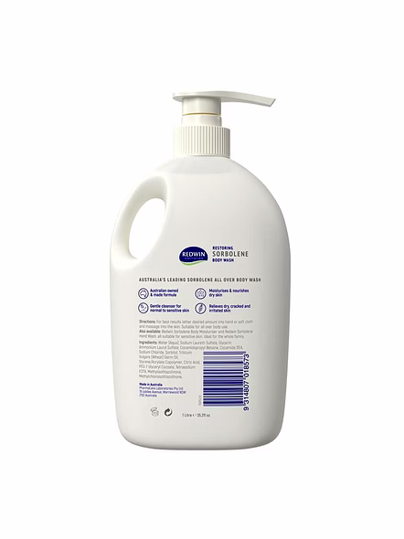 Redwin Sorbolene Body Wash 1L – Gentle Cleansing Wash-1