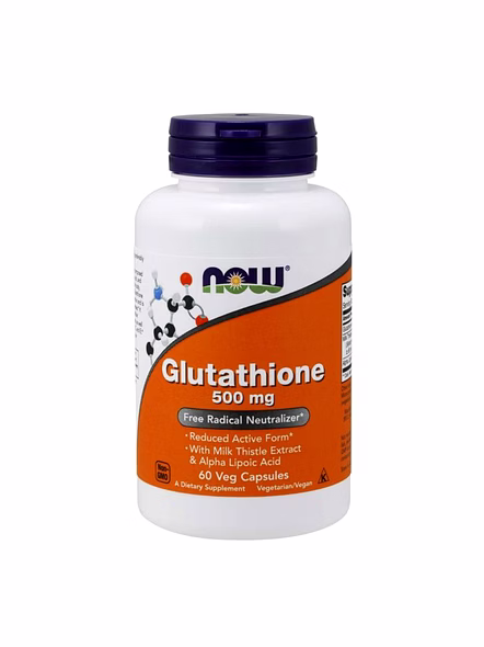 NOW Foods Glutathione 500mg 60 Veg Capsules