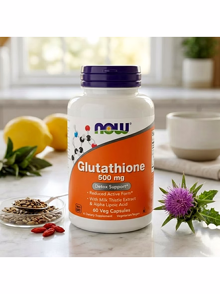 NOW Foods Glutathione 500mg 60 Veg Capsules