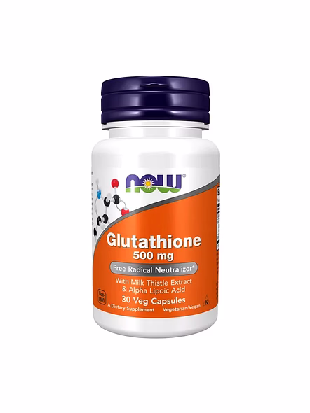 NOW Foods Glutathione 500mg 30 Veg Capsules