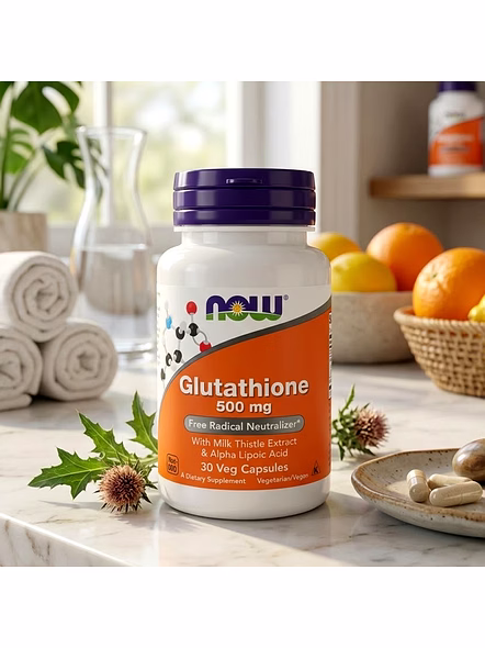 NOW Foods Glutathione 500mg 30 Veg Capsules