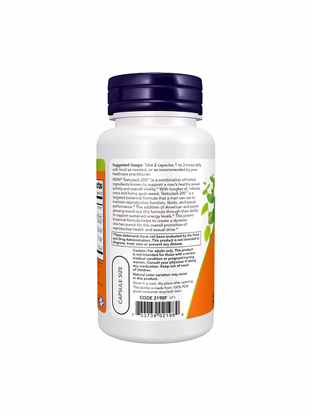 NOW Foods TestoJack 200 – 60 Vcaps-2