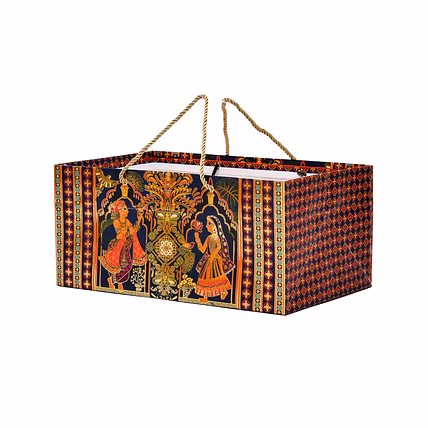 Radha Rani Foil Print Premium Paper Bag-1